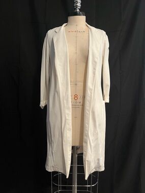 Lightweight Open Front Duster Cardigan - Ivory